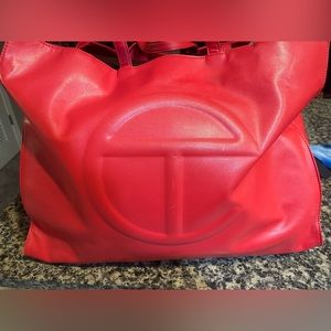 Telfar Large RED Shopping Bag